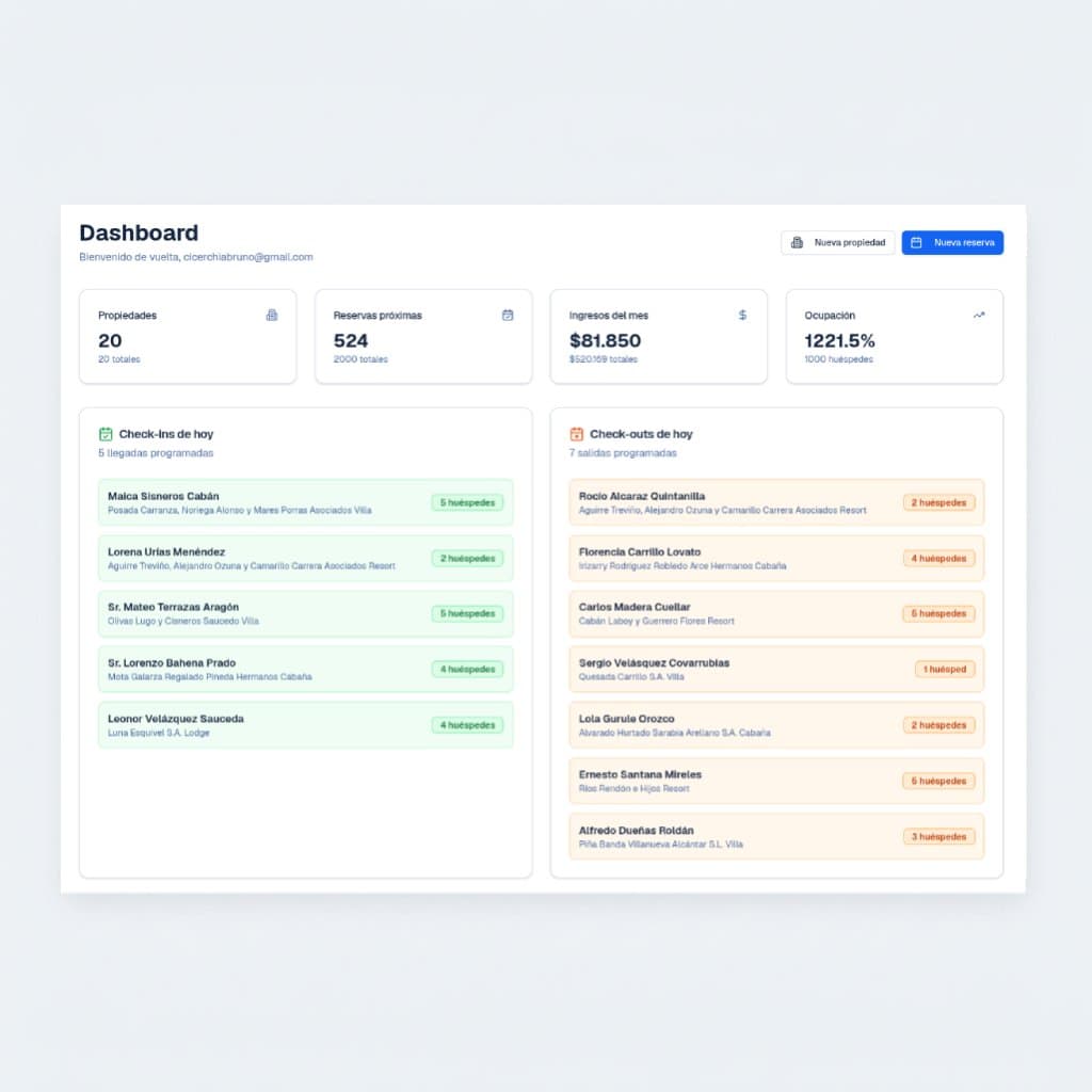 PropUp Dashboard Mockup